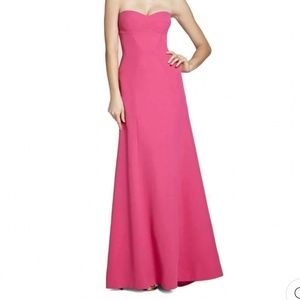 BCBGMaxAzria Pink Surry Strapless Bustier Gown Size 0